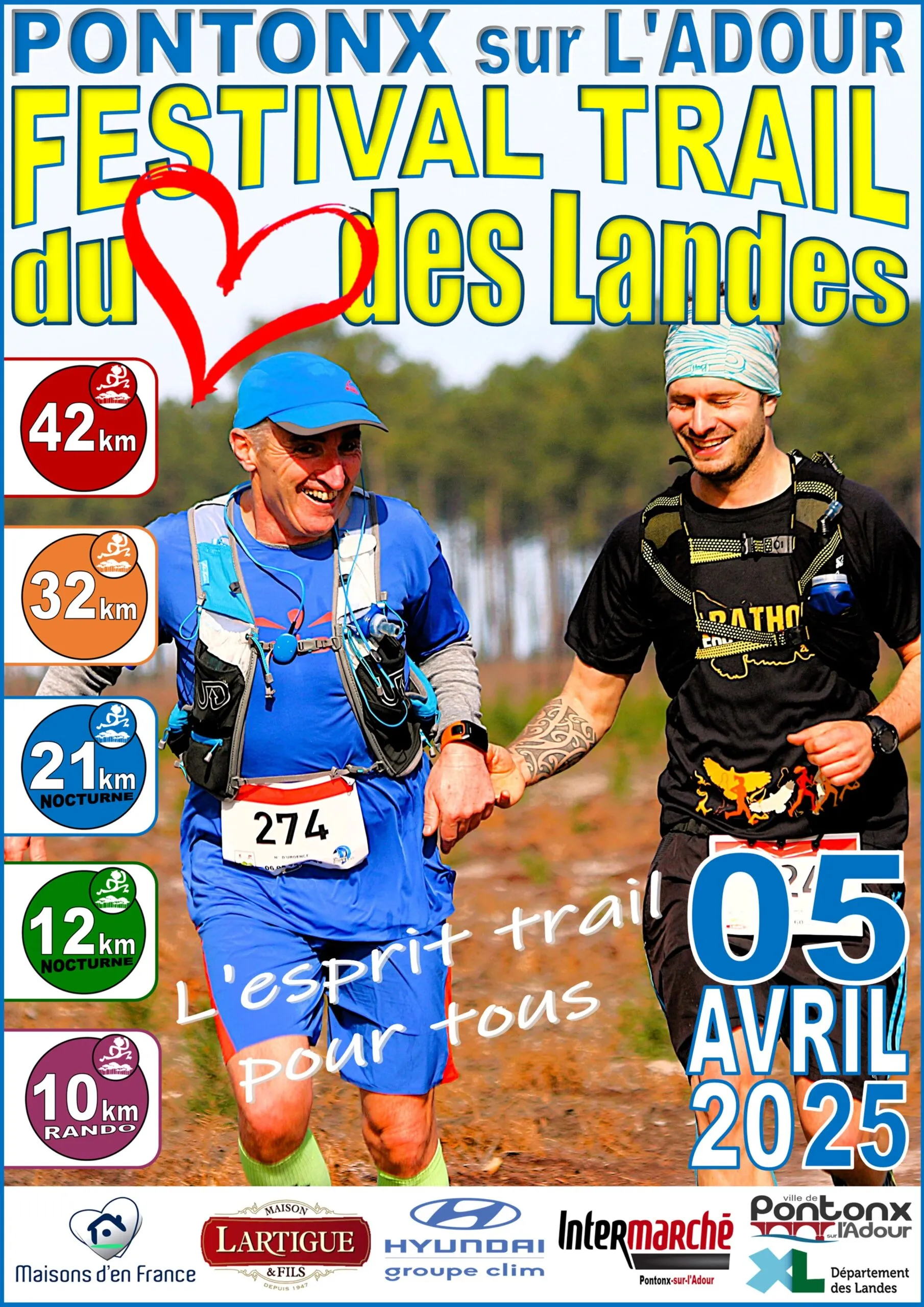 Festival Trail du Coeur des Landes 2025 Inscription Résultats