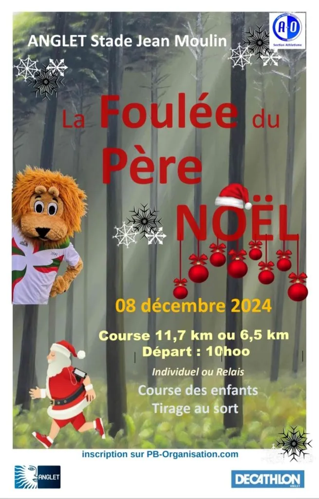 Foulée du pére noël – Anglet 2024 Inscription Résultats