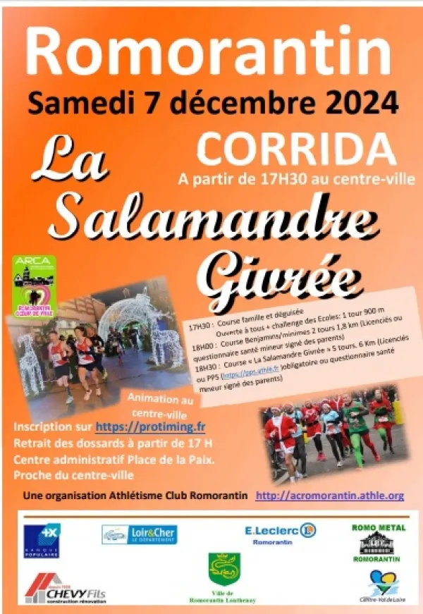 La Salamandre Givrée – Romorantin Lanthenay 2024 Inscription Résultats