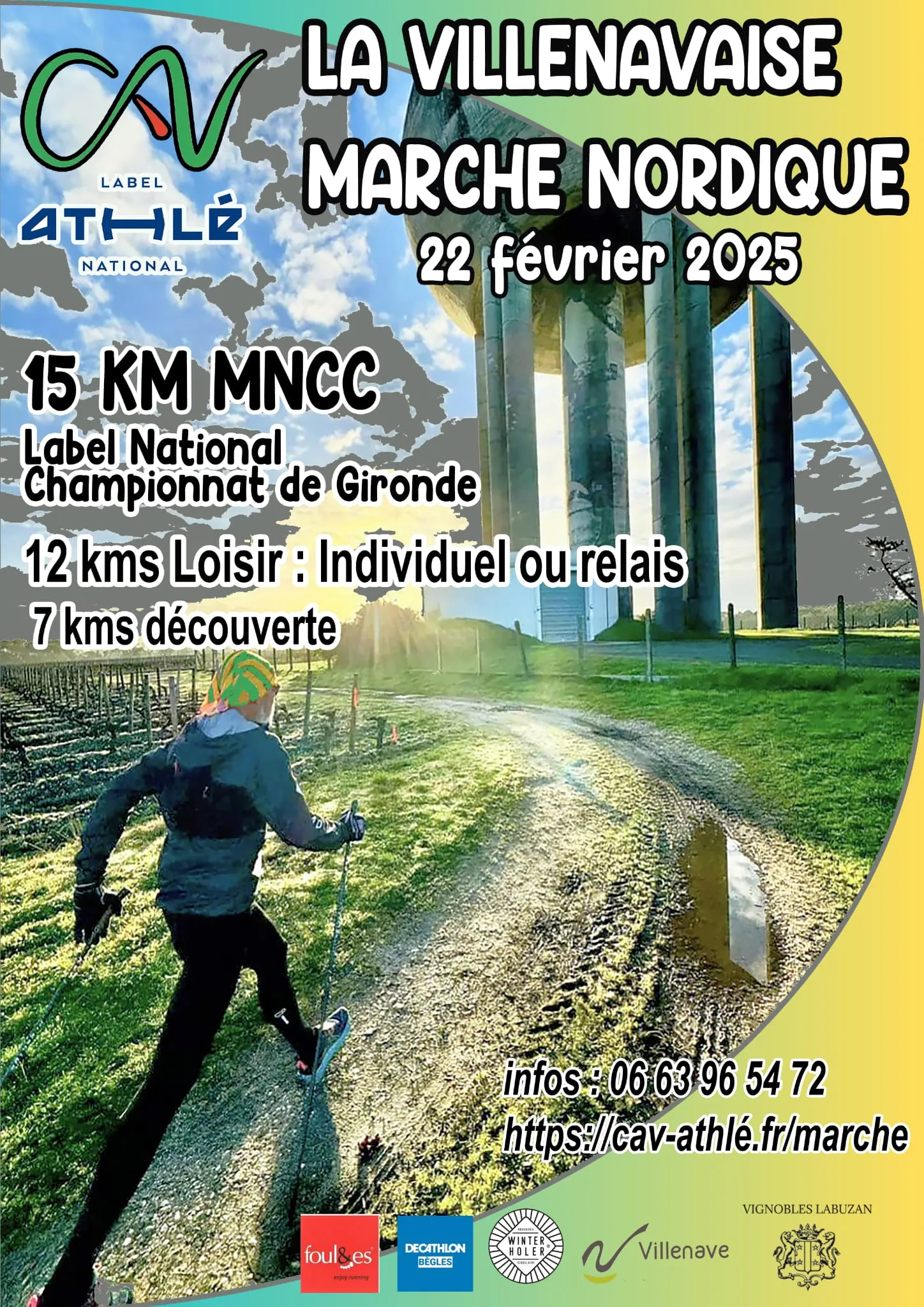 La Villenavaise marche nordique 2025 Inscription Résultats