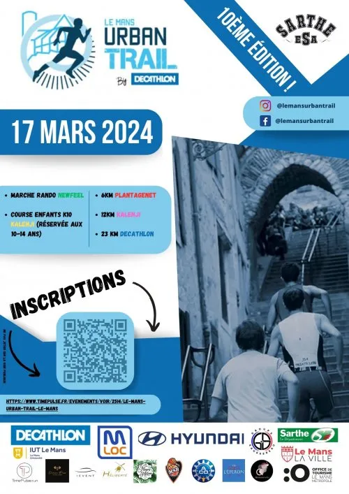 Le Mans urban trail 2025 Inscription Résultats