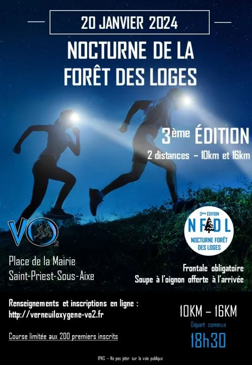 Nocturne de la Forêt des Loges 2025 Inscription Résultats