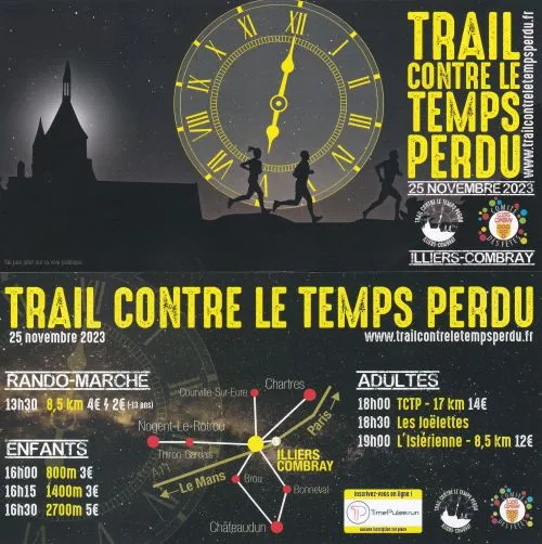 Trail contre le Temps Perdu 2024 Inscription Résultats