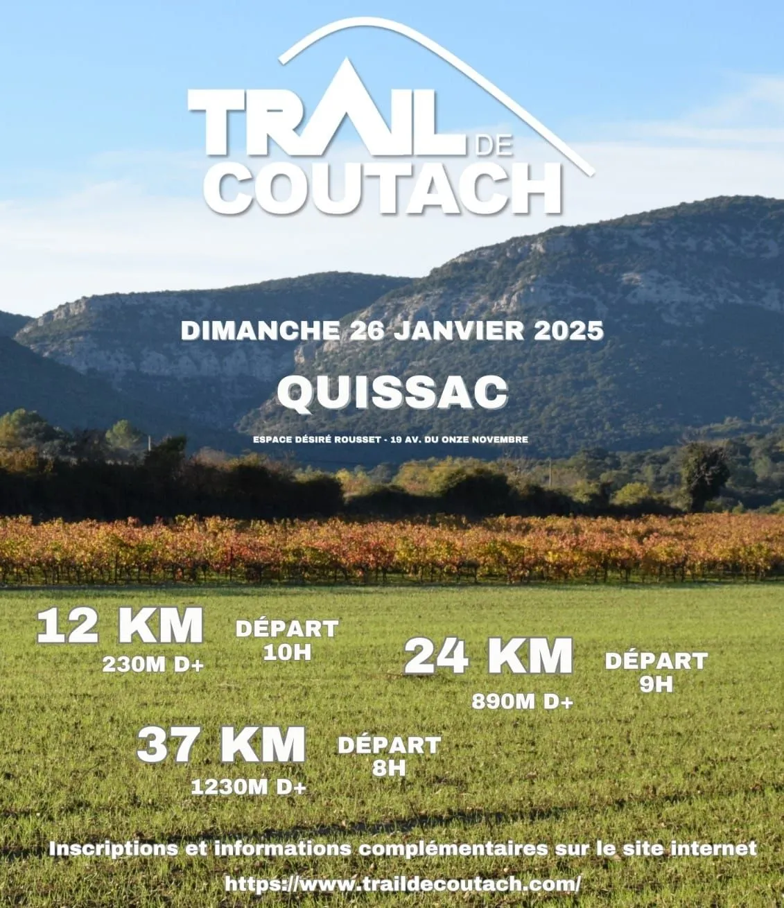 Trail de Coutach 2025 Inscription Résultats