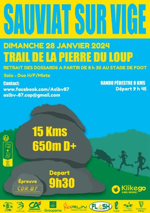 Trail de la Pierre du Loup 2025 Inscription Résultats