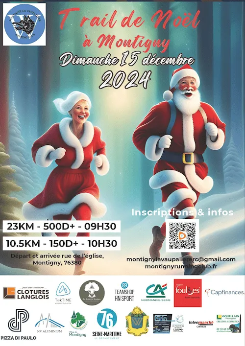 Trail de Noël de Montigny 2025 Inscription Résultats