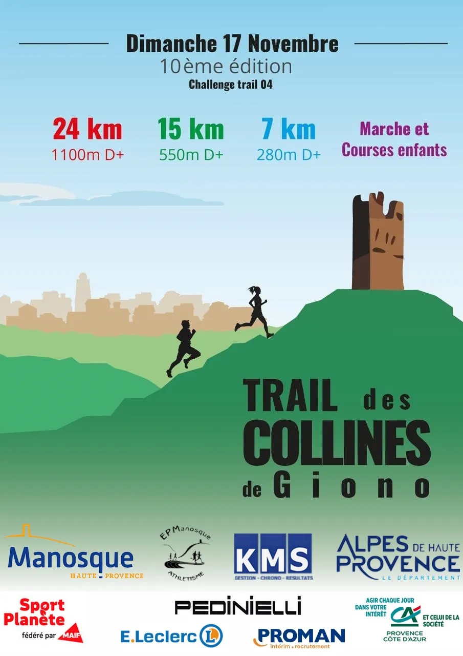 Trail des Collines de Giono 2024 Inscription Résultats