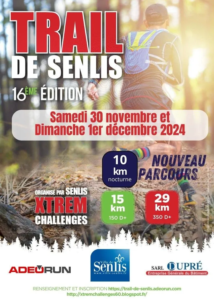 Trail de Senlis 2024 Inscription Résultats