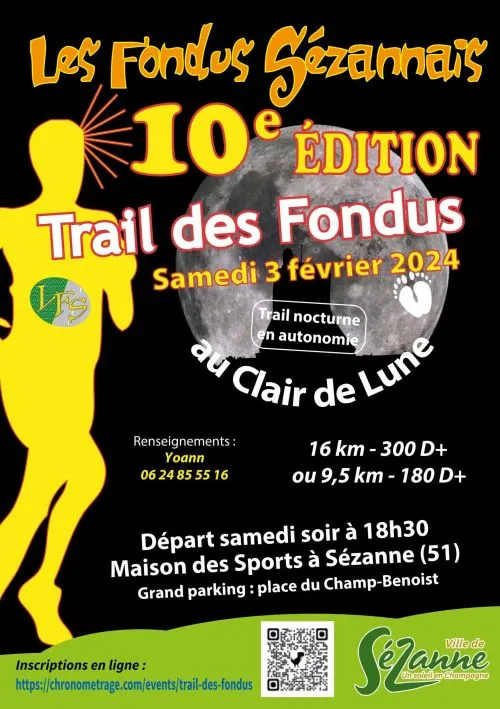 Trail des Fondus au Clair de Lune 2025 Inscription Résultats