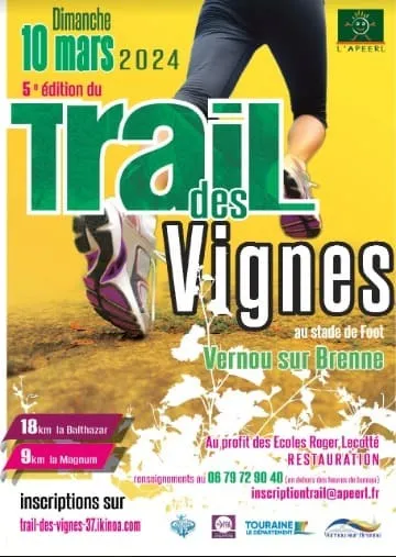 Trail des Vignes de Vernou 2025 Inscription Résultats