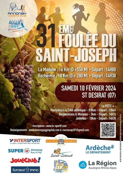 Trail du Saint Joseph – Saint Désirat 2025 Inscription Résultats