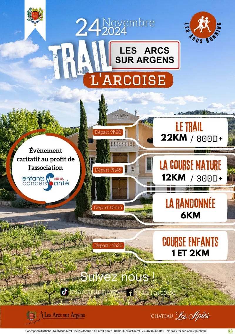 Trail l’Arcoise 2024 Inscription Résultats