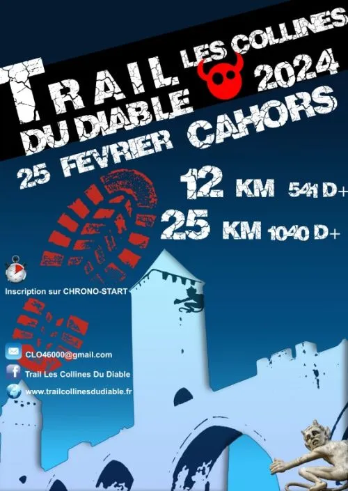 Trail les Collines du diable 2025 Inscription Résultats