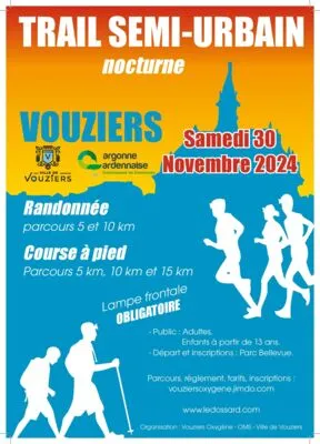 Trail semi urbain nocturne de Vouziers 2025 Inscription Résultats