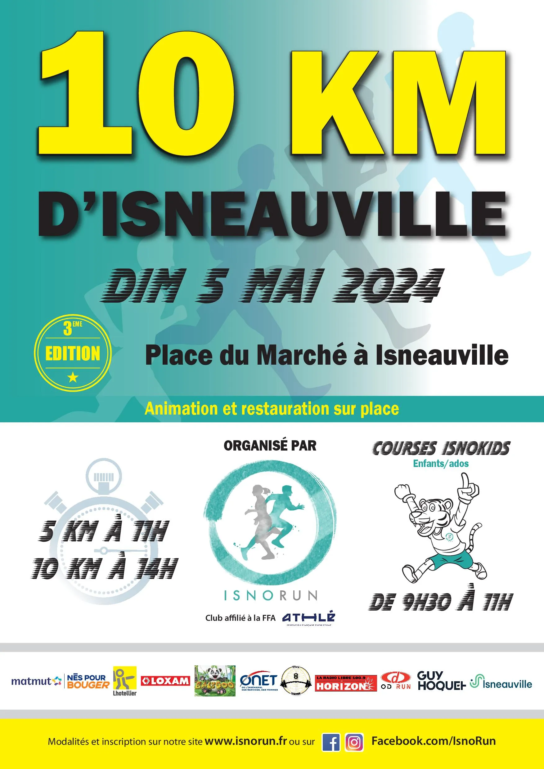 10 km d’Isneauville 2025 Inscription Résultats