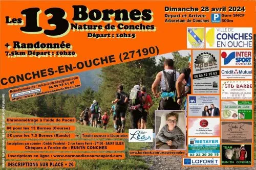 13 bornes nature de Conches 2025 Inscription Résultats