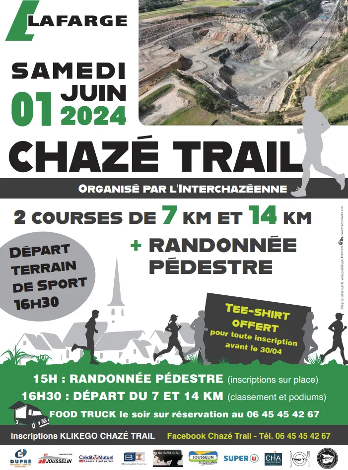 Chazé Trail 2025 Inscription Résultats