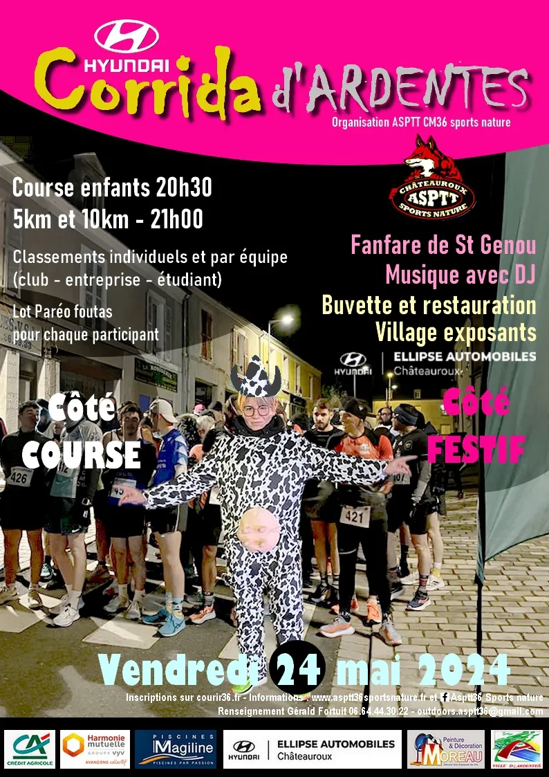 Corrida d’Ardentes 2025 Inscription Résultats