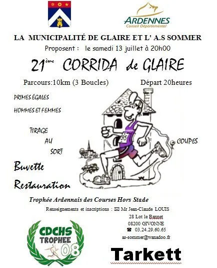 Corrida de Glaire 2025 Inscription Résultats