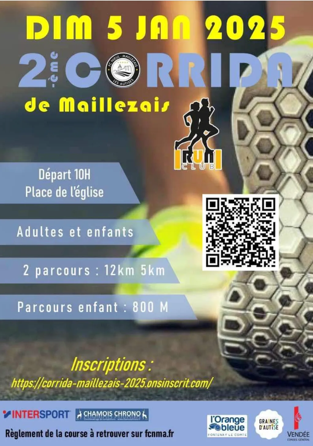 Corrida de Maillezais 2025 Inscription Résultats