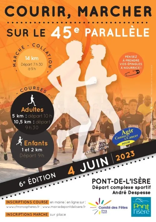 Courir sur le 45ème Parallèle 2025 Inscription Résultats