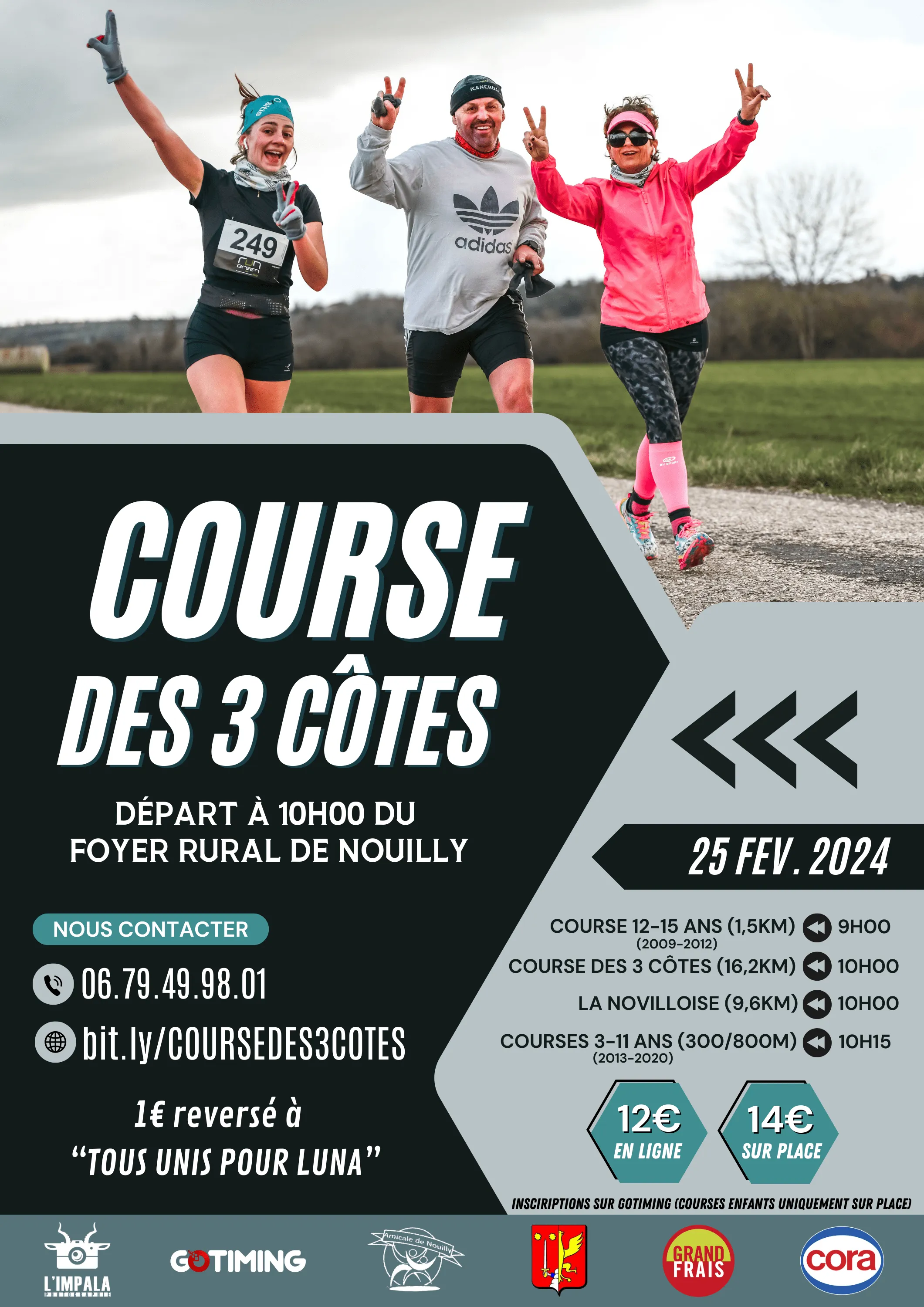 Course des trois côtes – Nouilly 2025 Inscription Résultats