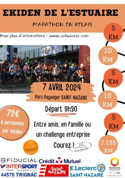 Ekiden de l’Estuaire 2025 Inscription Résultats