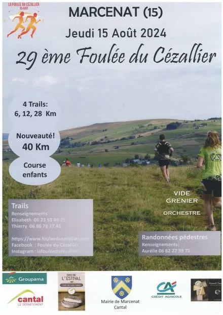 Foulée du Cézallier 2025 Inscription Résultats