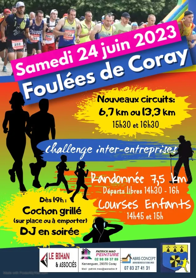 Foulées de Coray 2025 Inscription Résultats