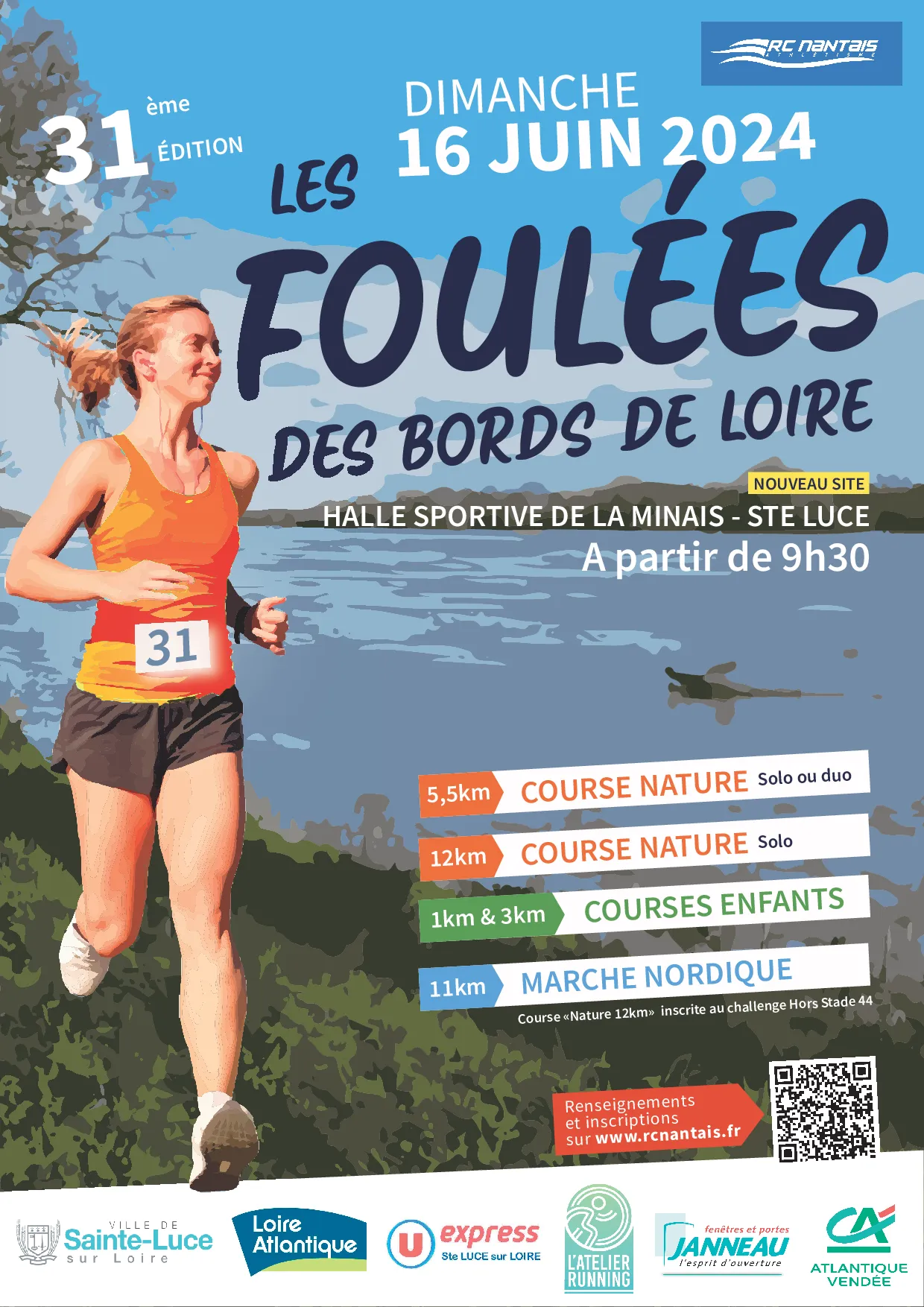 Foulées des Bords de Loire – Sainte Luce sur Loire 2025 Inscription Résultats