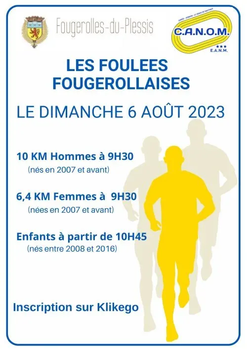 Foulées Fougerollaises 2025 Inscription Résultats