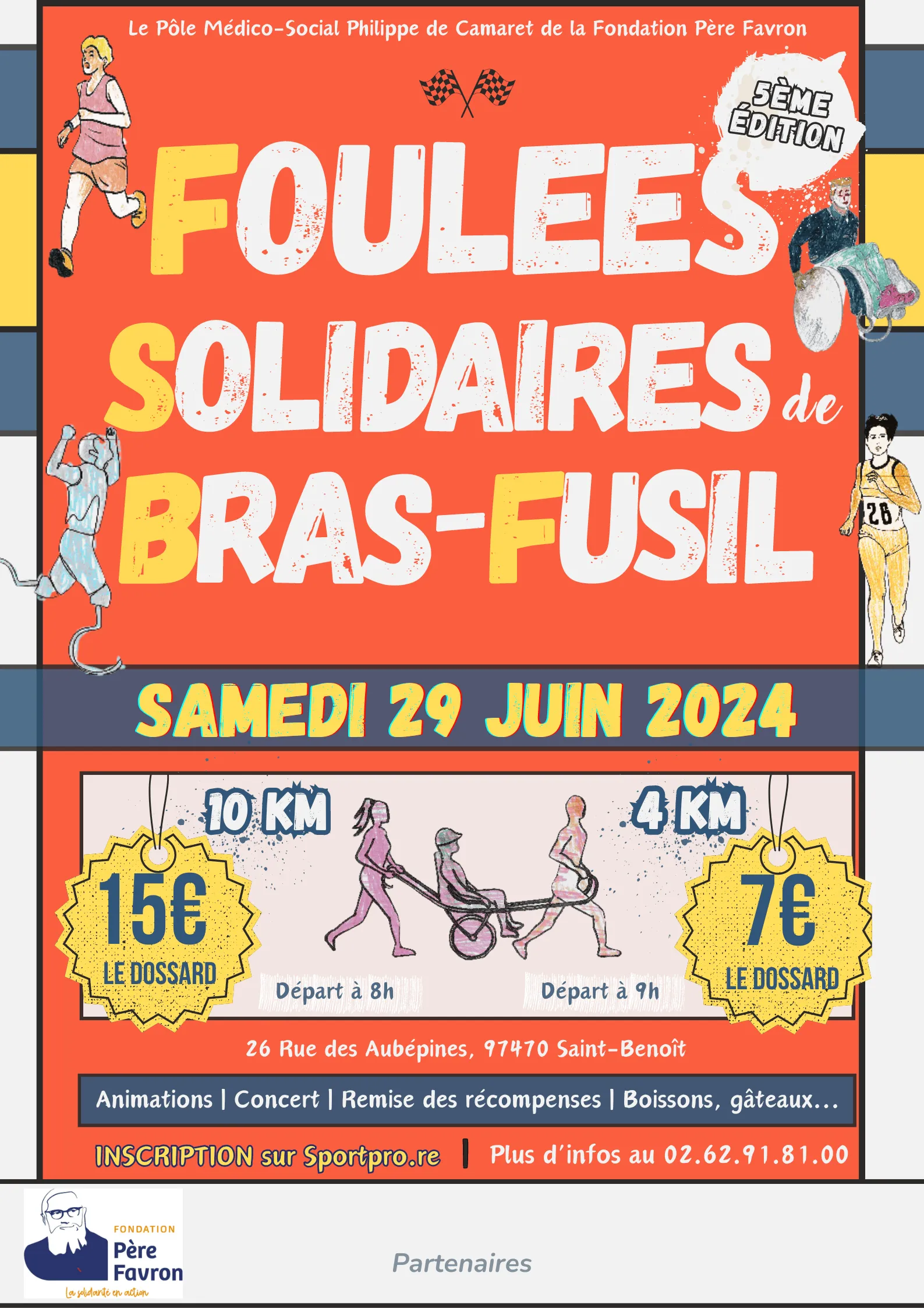 Foulées Solidaires de Bras-Fusil 2025 Inscription Résultats