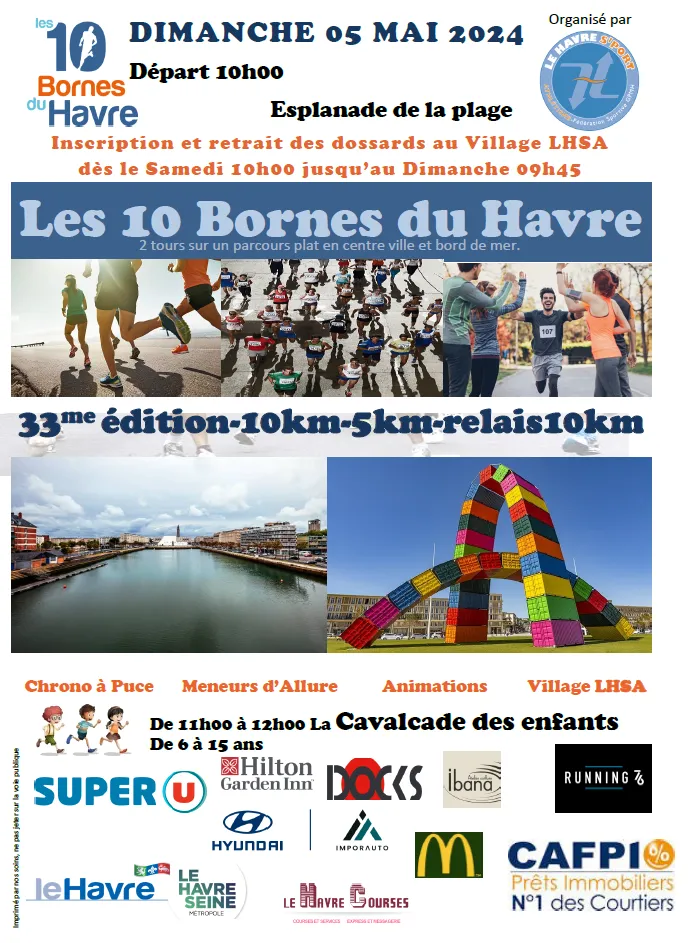 Les 10 bornes du Havre 2025 Inscription Résultats