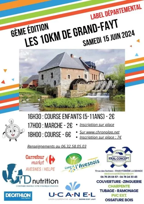 Les 10 km de Grand-Fayt 2025 Inscription Résultats