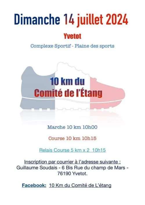 Les 10 km du comité de l Etang 2025 Inscription Résultats