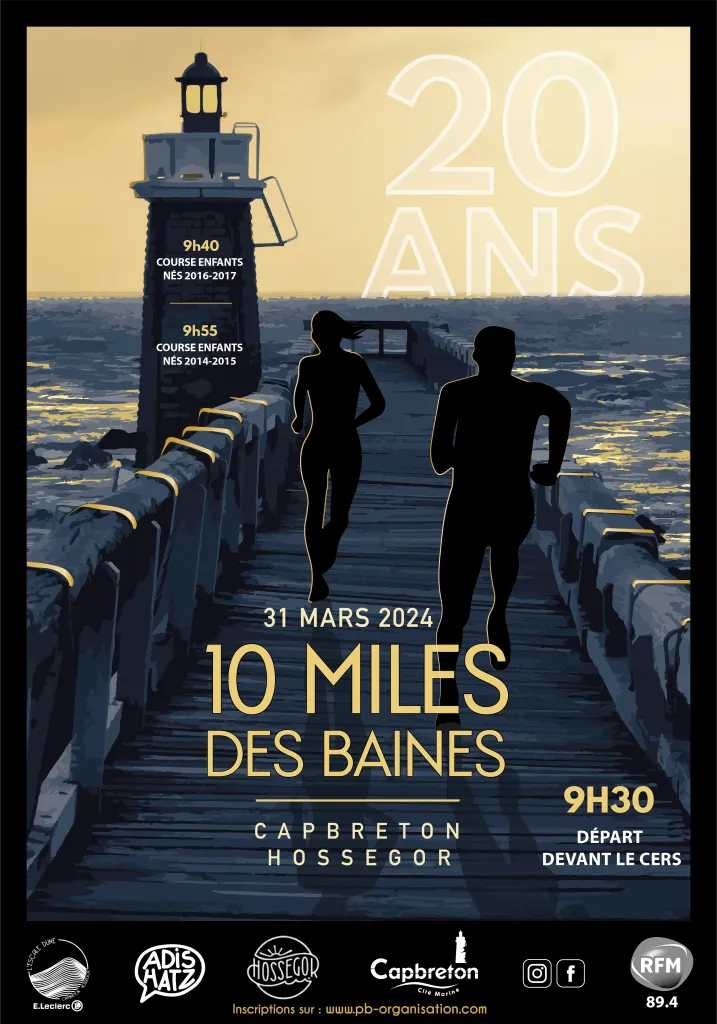 Les 10 miles des Baïnes 2025 Inscription Résultats