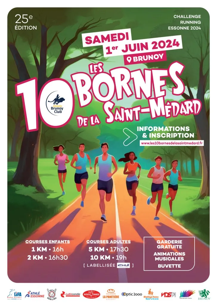 Les Dix bornes de la Saint Médard – Brunoy 2025 Inscription Résultats