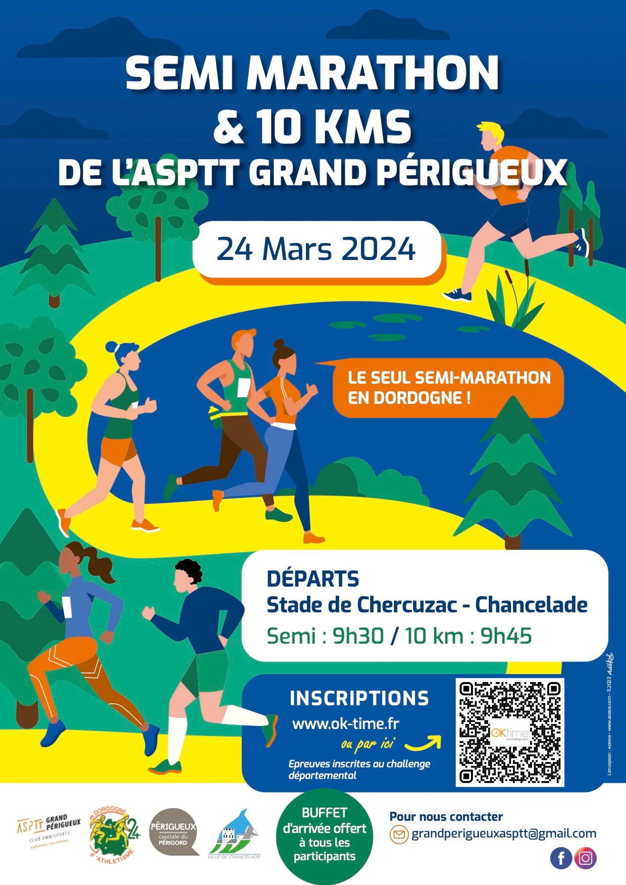 Semi-marathon de l’asptt Grand Perigueux 2025 Inscription Résultats