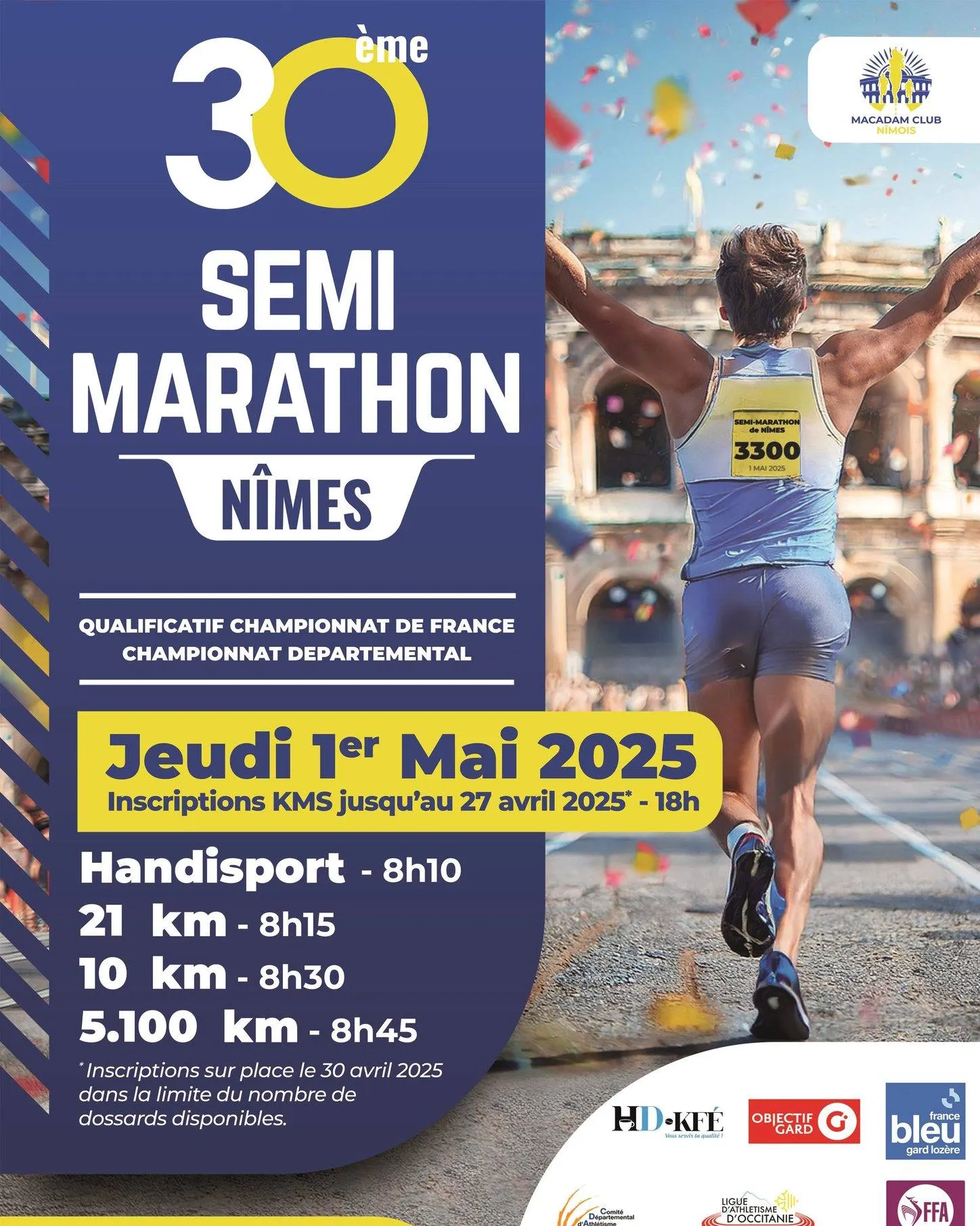 Semi marathon de Nîmes 2025 Inscription Résultats