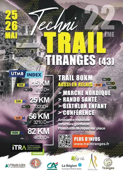 Techni Trail de Tiranges 2025 Inscription Résultats