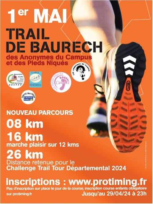 Trail de Baurech 2025 Inscription Résultats