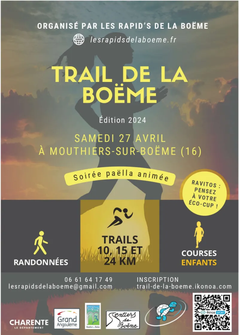 Trail de la Boëme 2025 Inscription Résultats