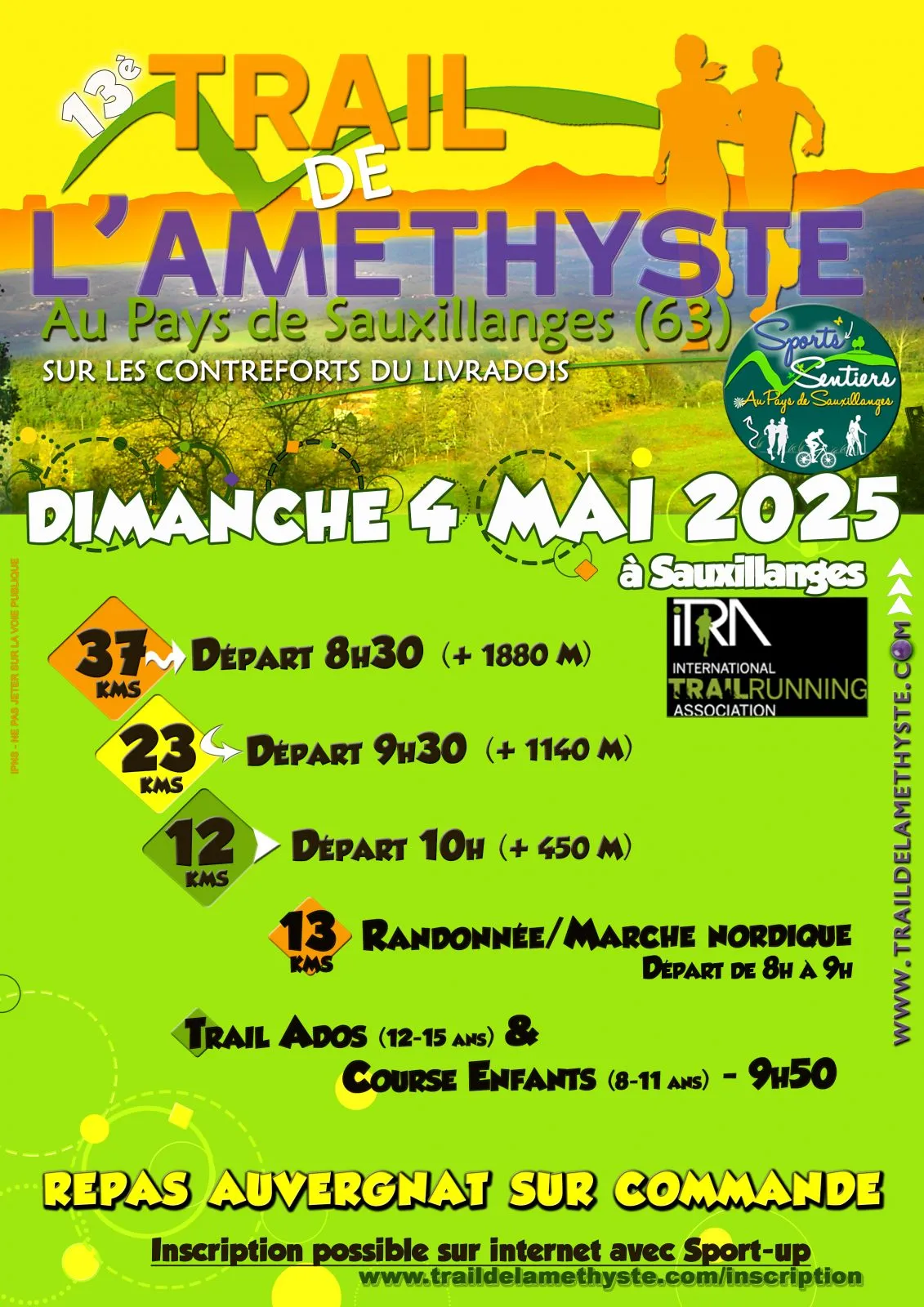 Trail de l’Améthyste 2025 Inscription Résultats