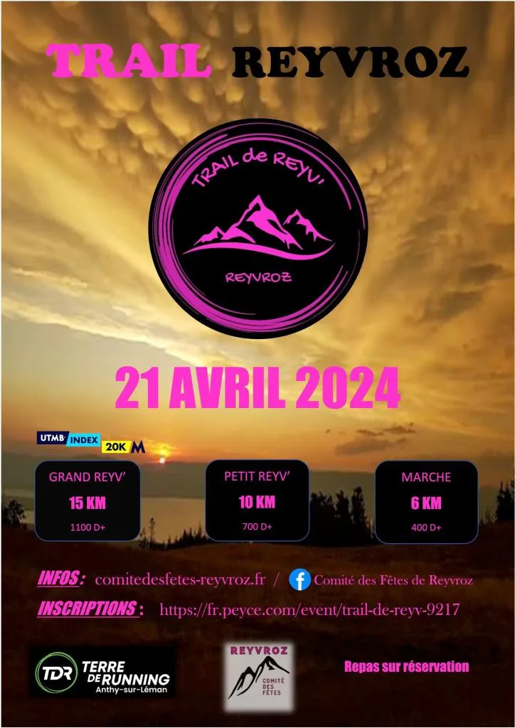 Trail de Reyv  2025 Inscription Résultats