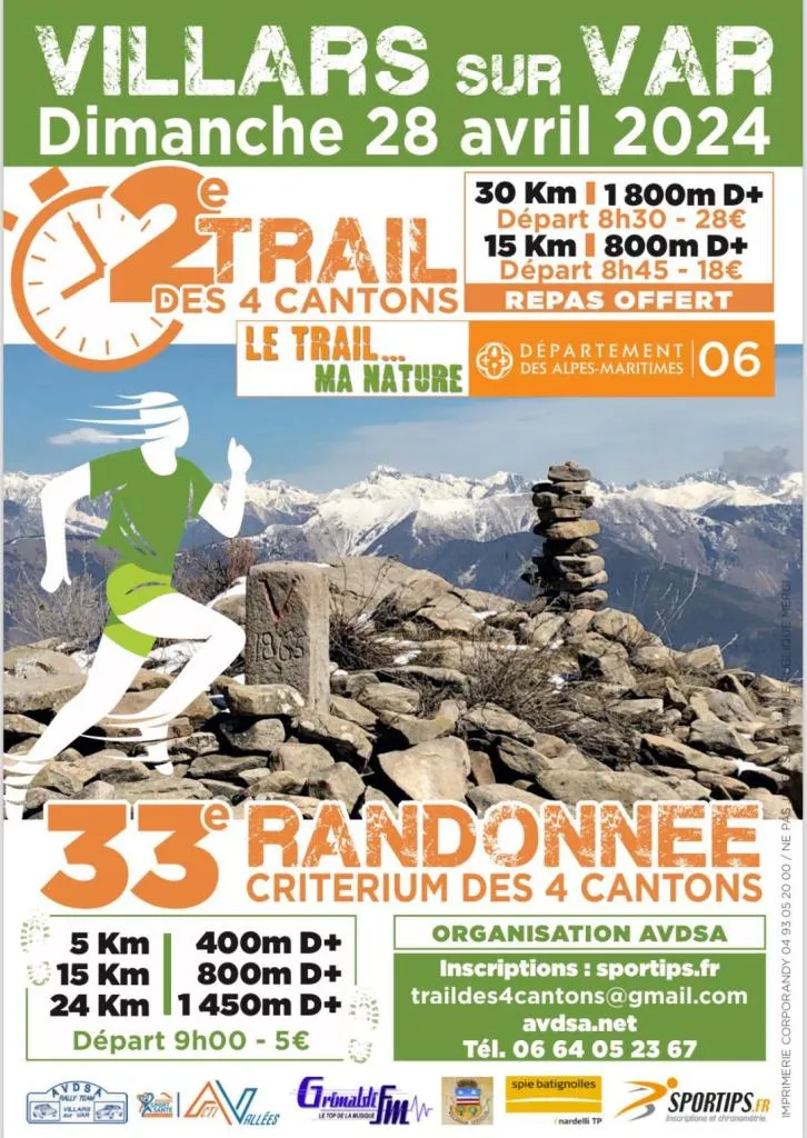 Trail des 4 Cantons 2025 Inscription Résultats