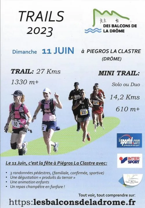 Trail des Balcons de la Drôme 2025 Inscription Résultats