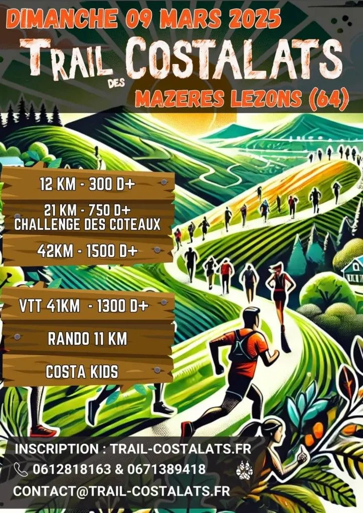 Trail des Costalats 2025 Inscription Résultats