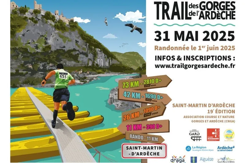 Trail des Gorges de l’Ardèche 2025 Inscription Résultats