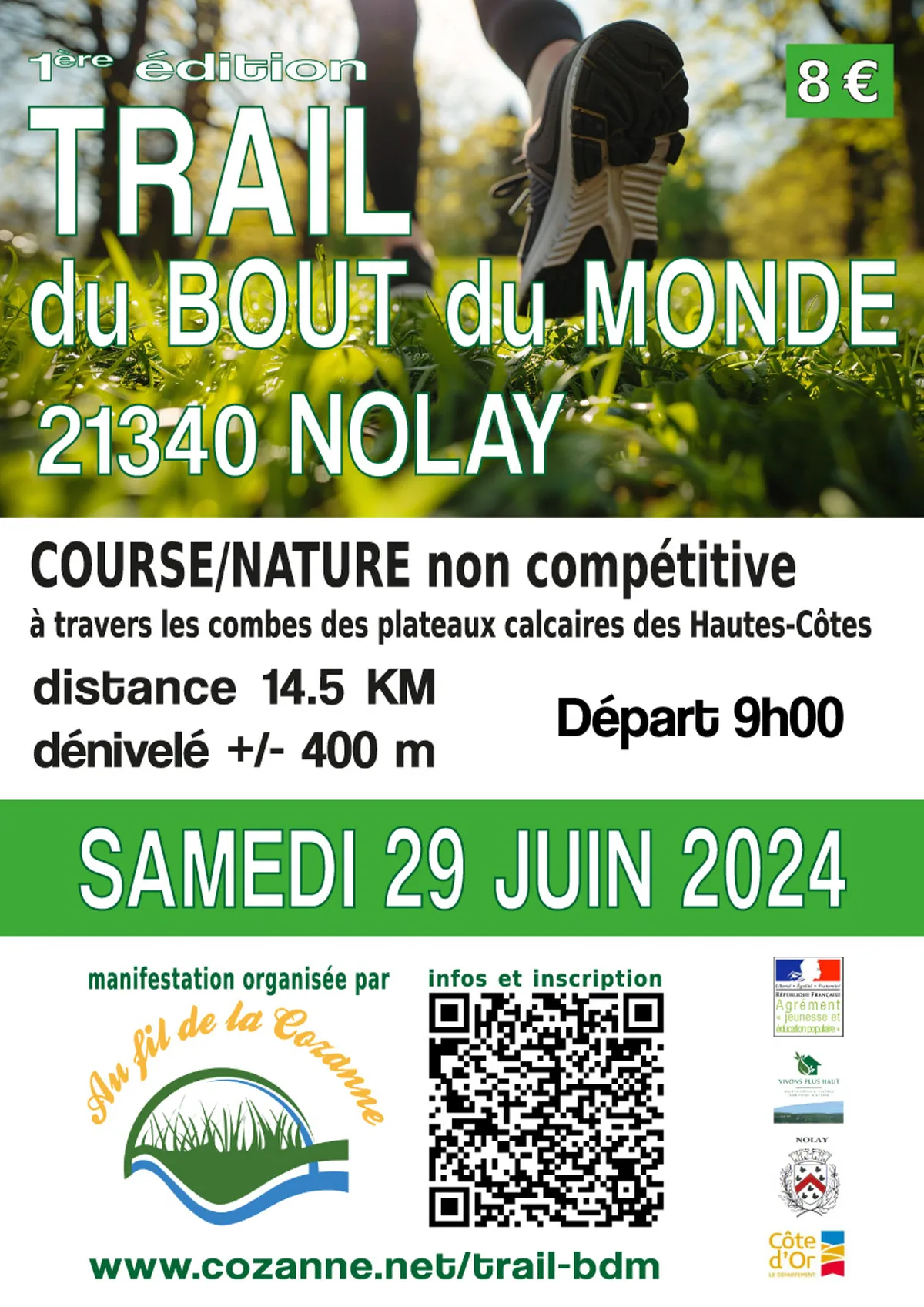 Trail du Bout du Monde – Nolay 2025 Inscription Résultats