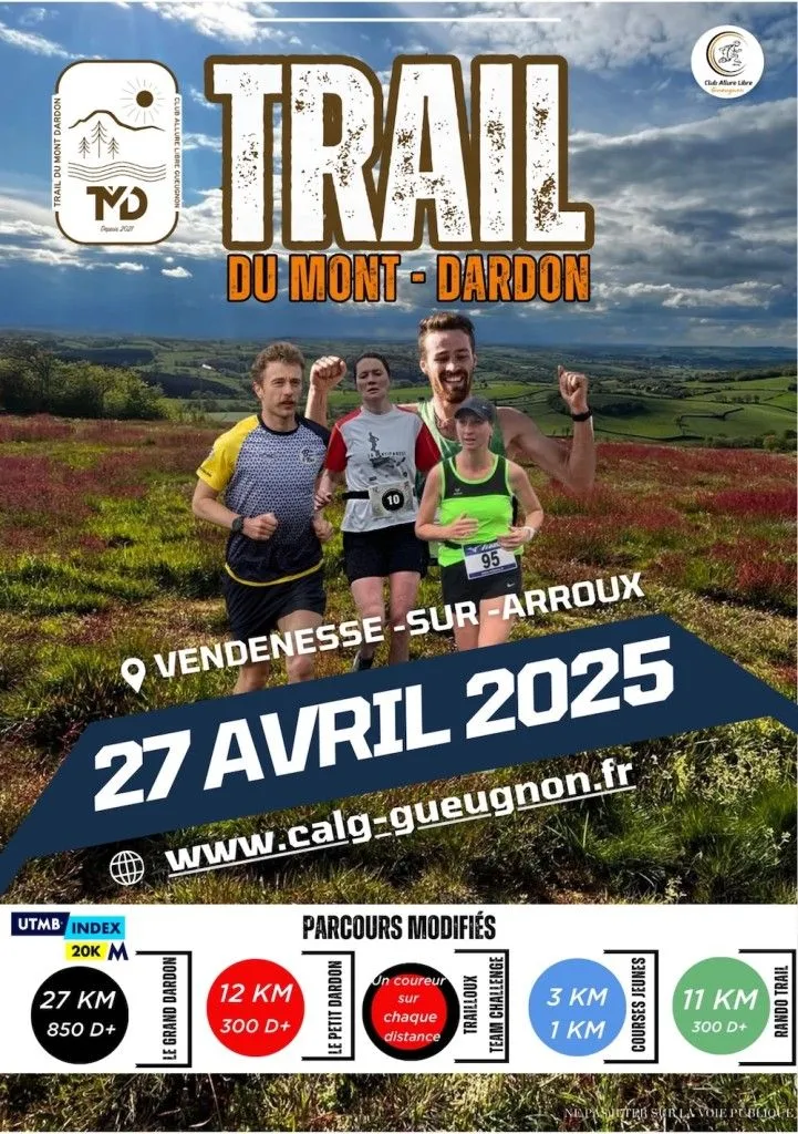 Trail du Mont Dardon 2025 Inscription Résultats